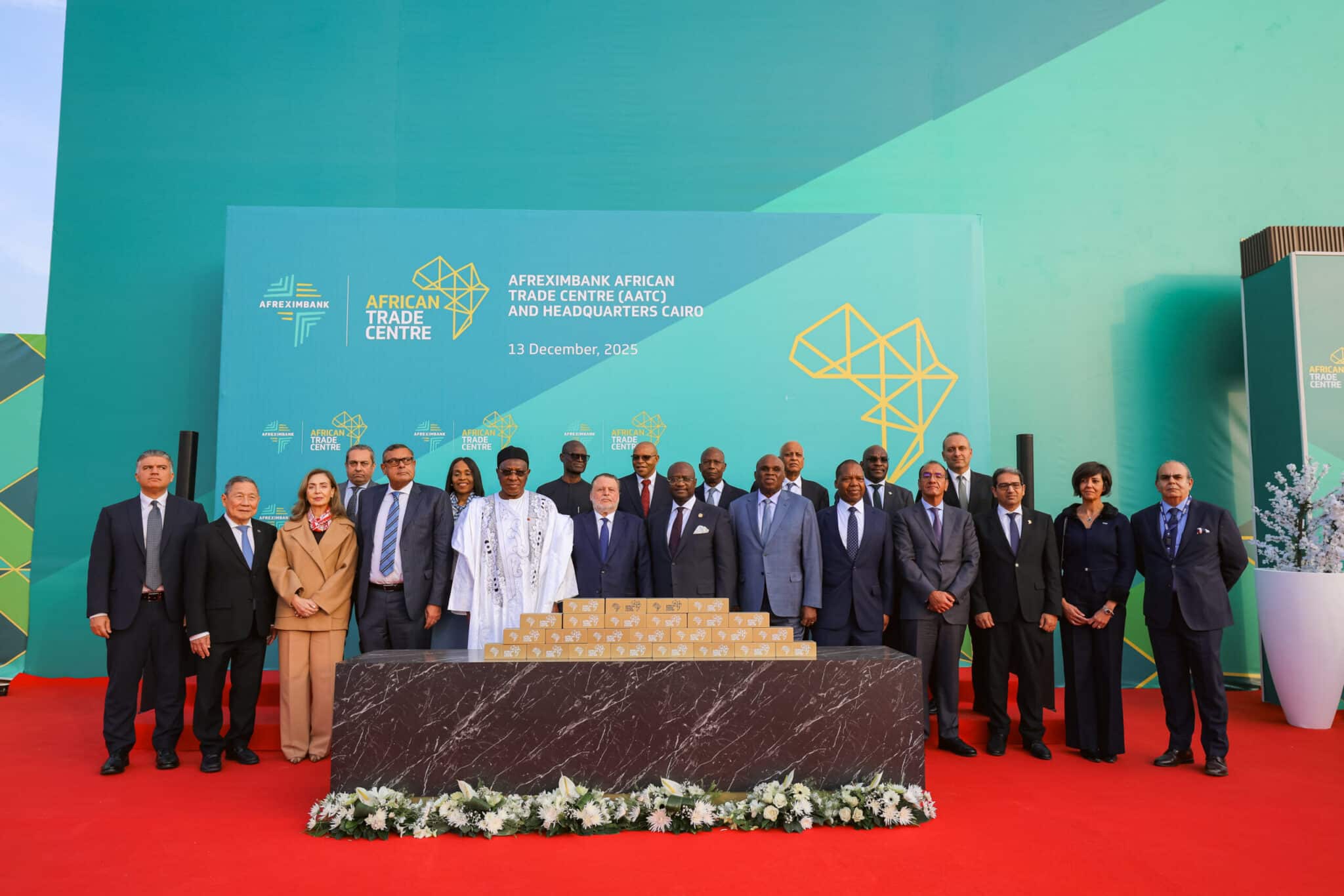Afreximbank procède à la pose de la première pierre de son centre commercial emblématique et de son nouveau siège social dans la nouvelle capitale égyptienne