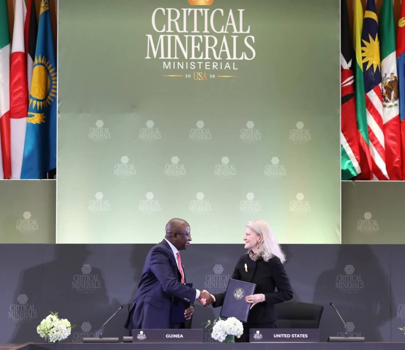 Minerais critiques : la Guinée et les États-Unis signent un protocole d’accord
