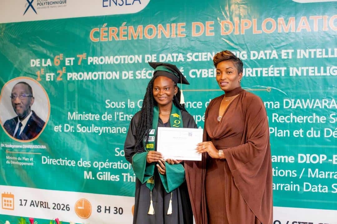 Côte d’Ivoire : Fatim Cissé, marraine de la 9e promotion Data Science et Intelligence Artificielle de l’INP-HB