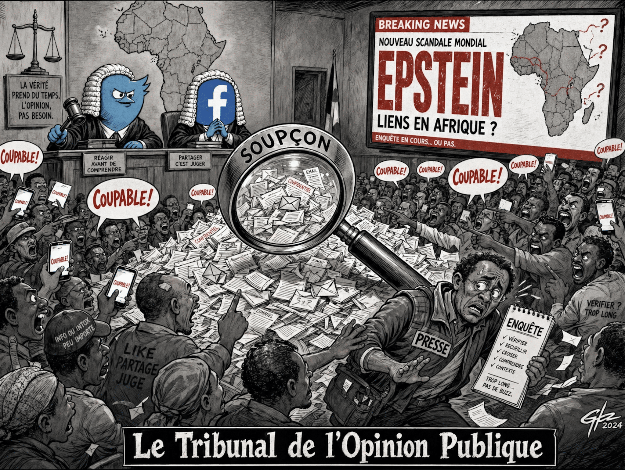 Affaire Epstein en Afrique : le triomphe du soupçon sans enquête