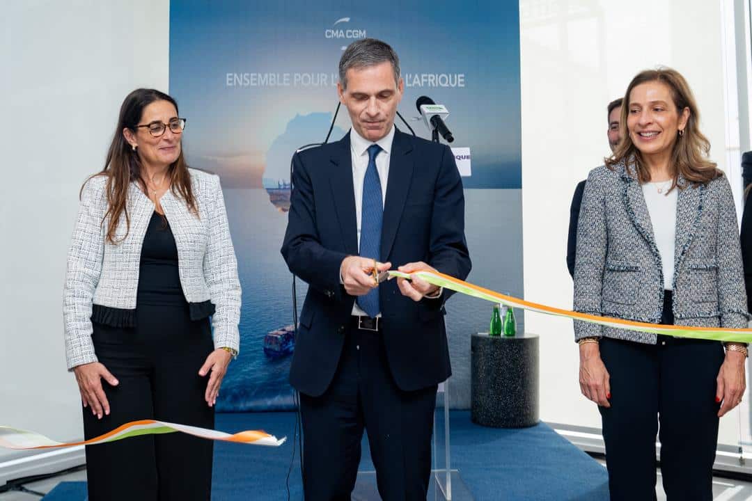 Le Groupe CMA CGM inaugure son bureau régional Afrique à Abidjan, en présence du président-directeur général Rodolphe Saadé