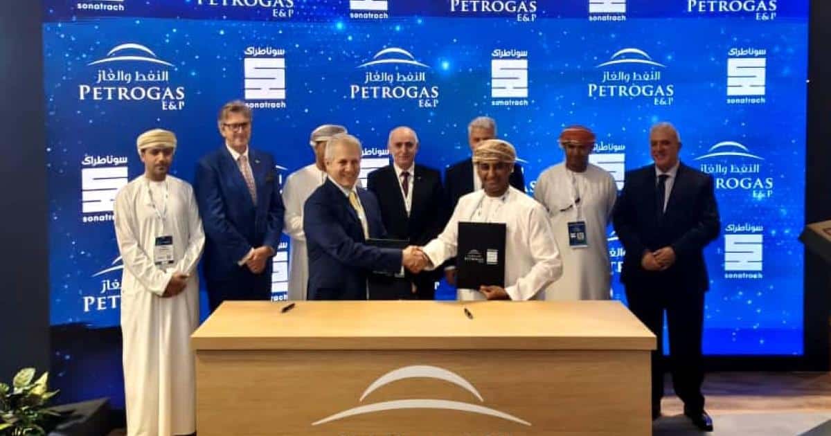 L’algérienne Sonatrach signe deux accords avec Petrogas et Nafun
