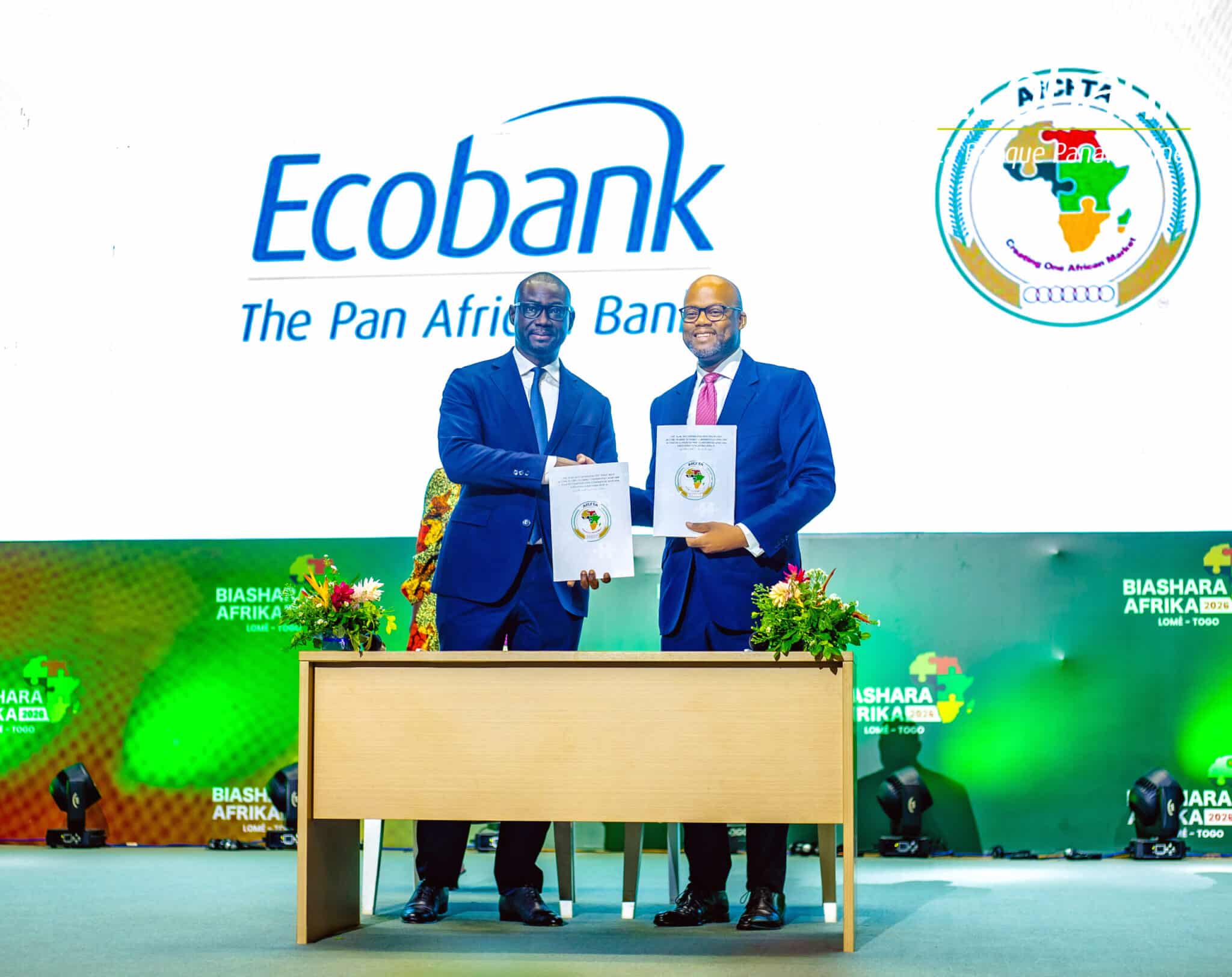Le Secrétariat de la ZLECAf et le Groupe Ecobank signent un protocole d’accord historique pour accélérer le commerce intra-africain et soutenir les PME