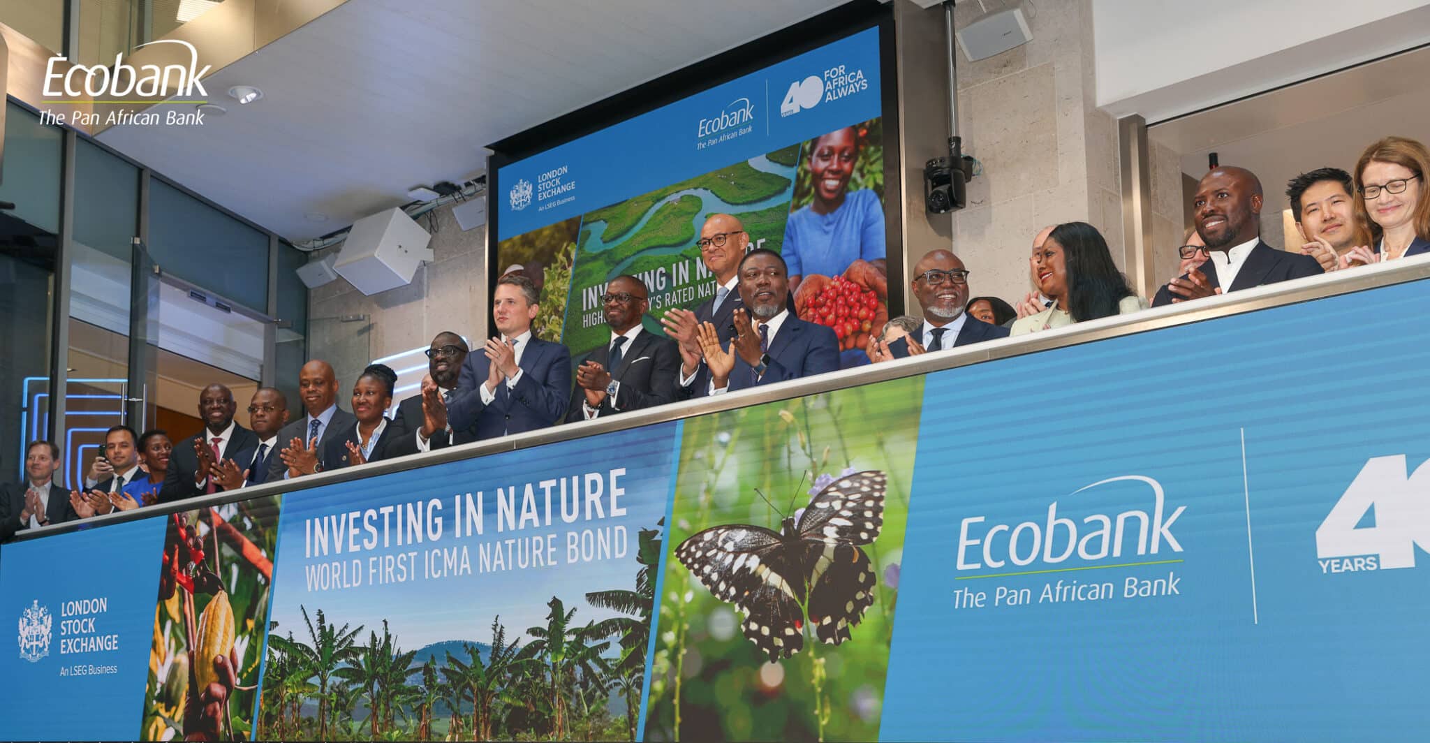 Ecobank fait coter la première obligation Nature d’une banque commerciale à la Bourse de Londres